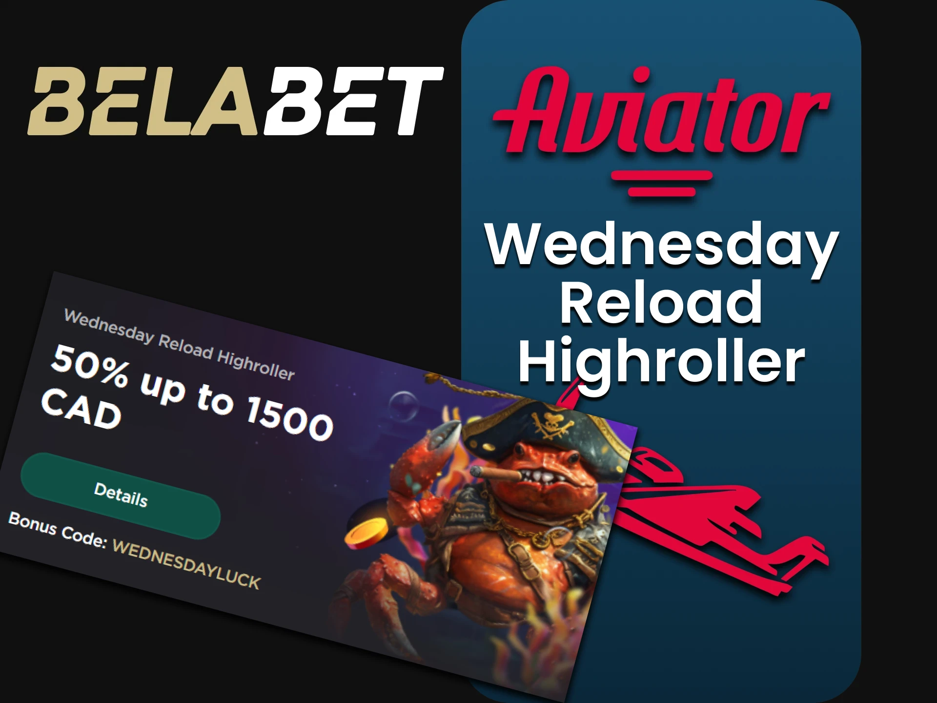 See the Wednesday Reload Highroller bonus available at Belabet.