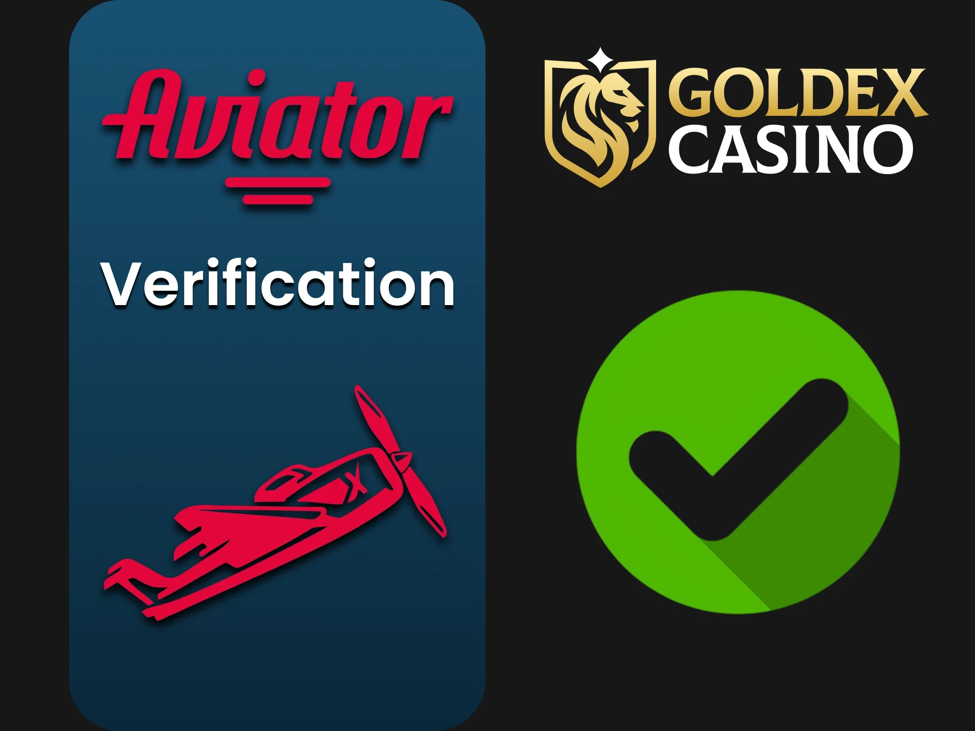 Verify your account at Goldex Casino to get full and secure access to the Aviator game.